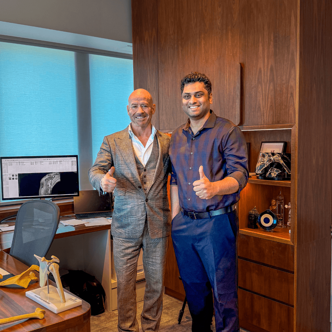 Dr. Tushar Nayak addressing a medical team